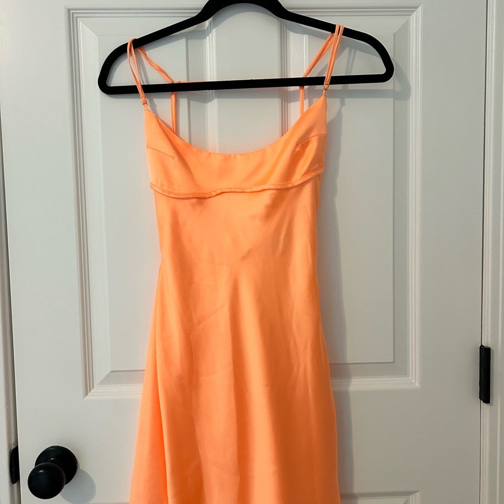 Zara Vibrant Orange Dress-LIKE NEW